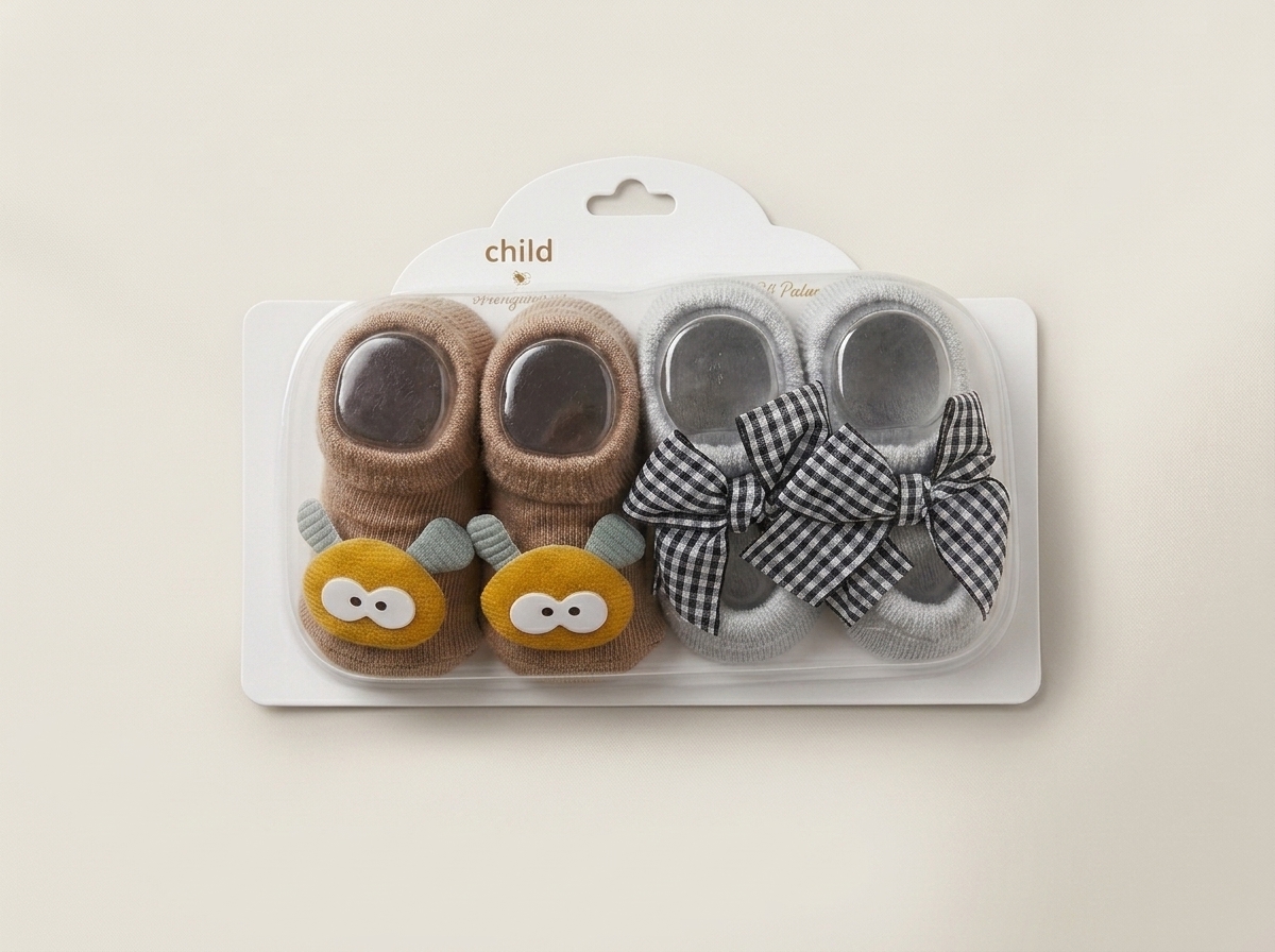 2 in 1 Baby Shoe Socks - Image 2