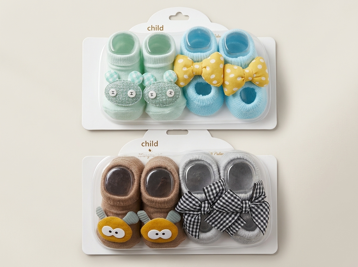 2 in 1 Baby Shoe Socks